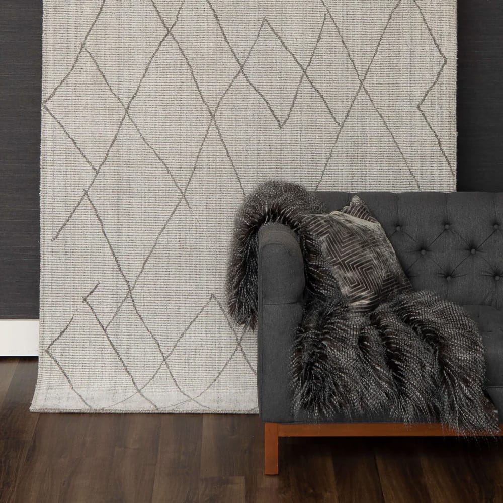 Karastan - Tribal Diamond Silver 9' x 12' Area Rug - RG187 620 108144 IP view 8