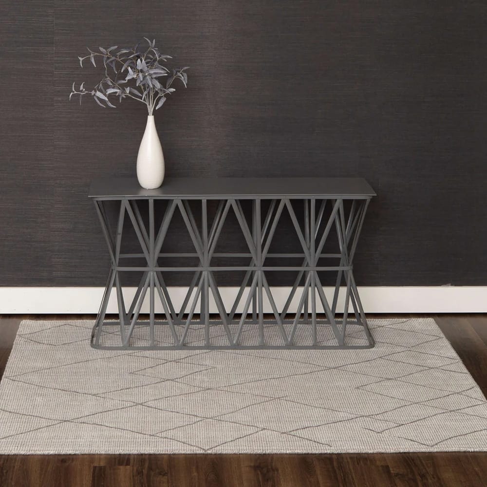 Karastan - Tribal Diamond Silver 9' x 12' Area Rug - RG187 620 108144 IP view 9