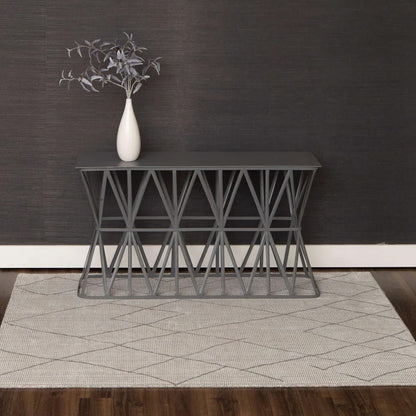 Karastan - Tribal Diamond Silver 9' x 12' Area Rug - RG187 620 108144 IP view 9