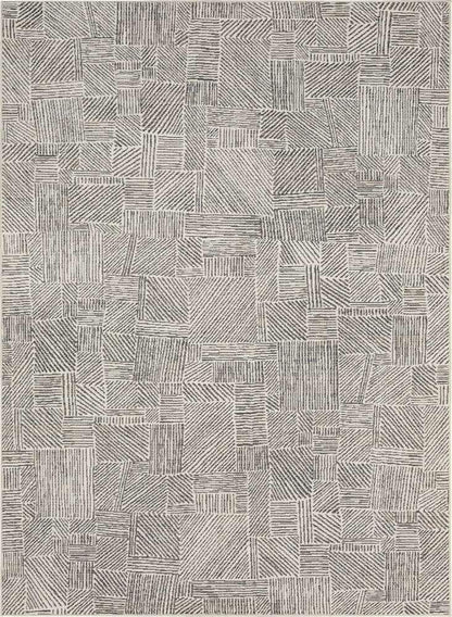Karastan - Vanguard by Drew & Jonathan Home Minoan Frost Grey 6 6in x 9 6in Area Rug - 92365-4545-078114-DJ veiw 1