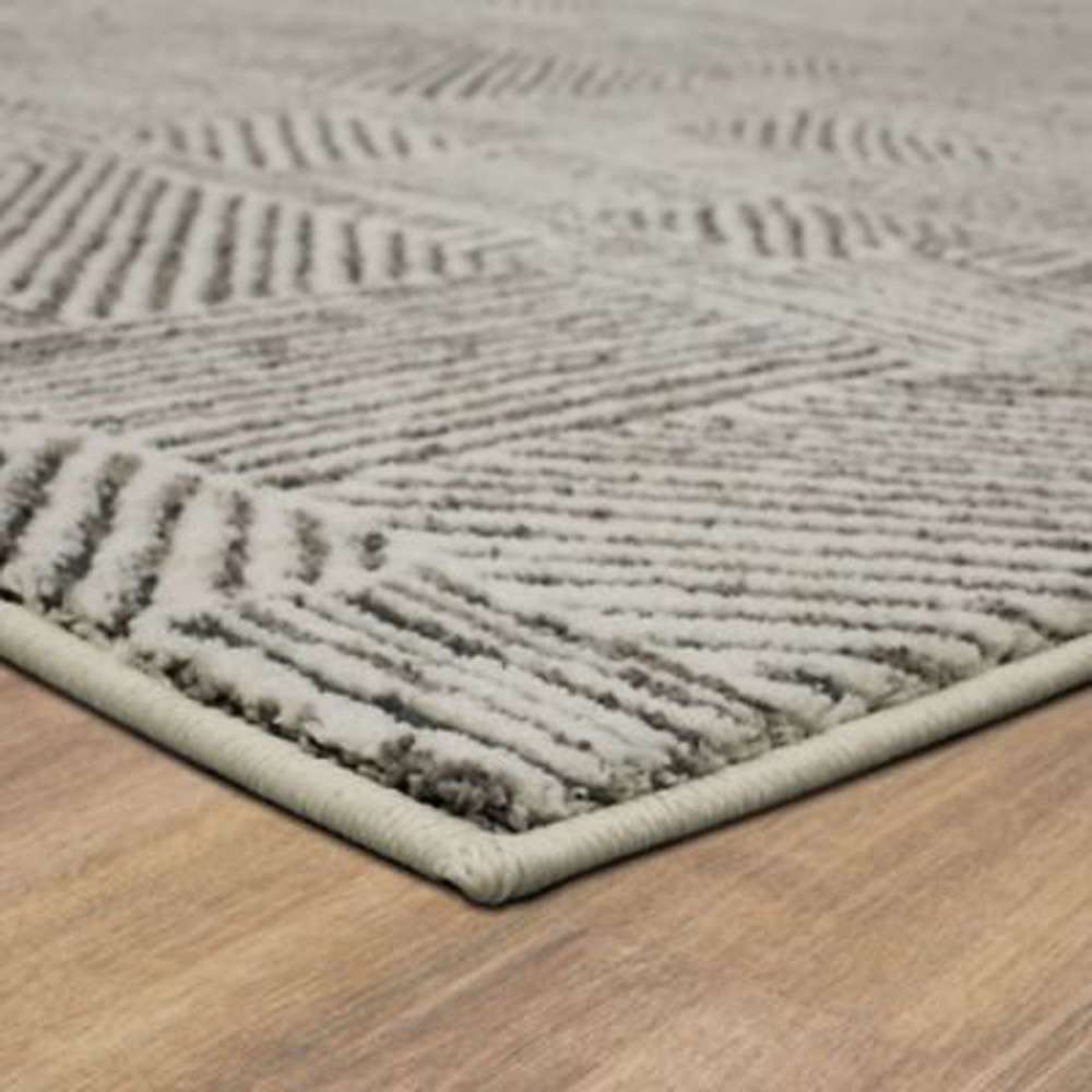 Karastan - Vanguard by Drew & Jonathan Home Minoan Frost Grey 8 x 11 Area Rug - 92365-4545-096132-DJ veiw 3