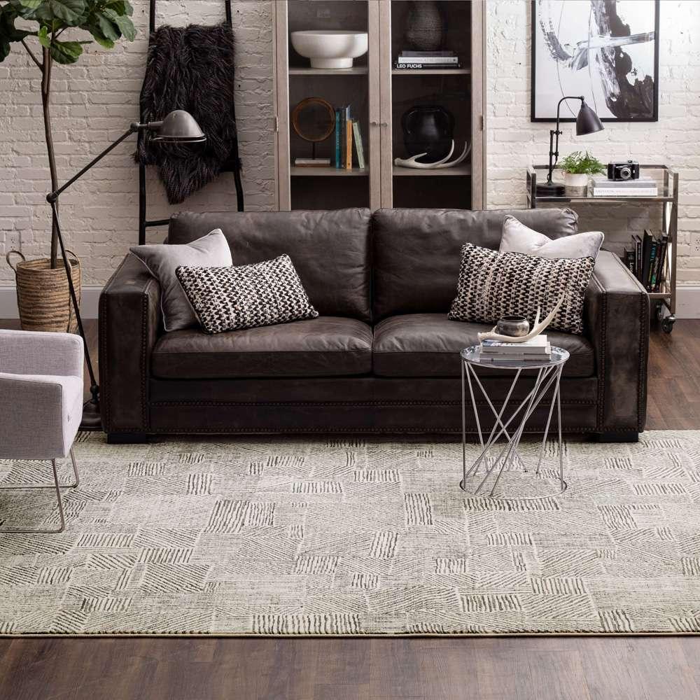 Karastan - Vanguard by Drew & Jonathan Home Minoan Frost Grey 8 x 11 Area Rug - 92365-4545-096132-DJ veiw 4
