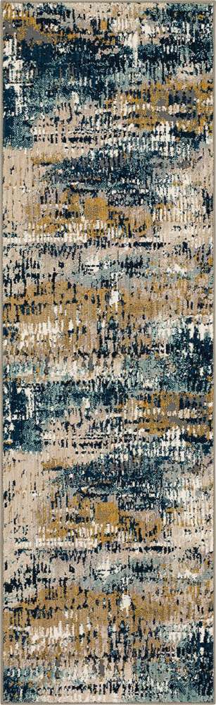 Karastan - Vanguard by Drew & Jonathan Home Placid Majolica Blue 2 4in x 7 10in Area Rug - 92361-50150-028094-DJ veiw 1