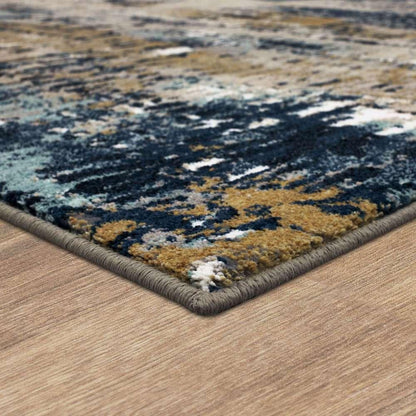 Karastan - Vanguard by Drew & Jonathan Home Placid Majolica Blue 5 3in x 7 10in Area Rug - 92361-50150-063094-DJ veiw 4