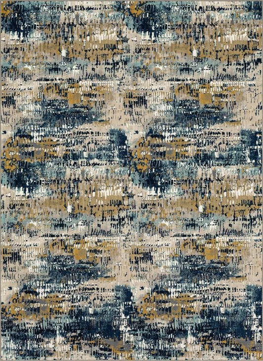 Karastan - Vanguard by Drew & Jonathan Home Placid Majolica Blue 9 6in x 12 11in Area Rug - 92361-50150-114155-DJ veiw 1