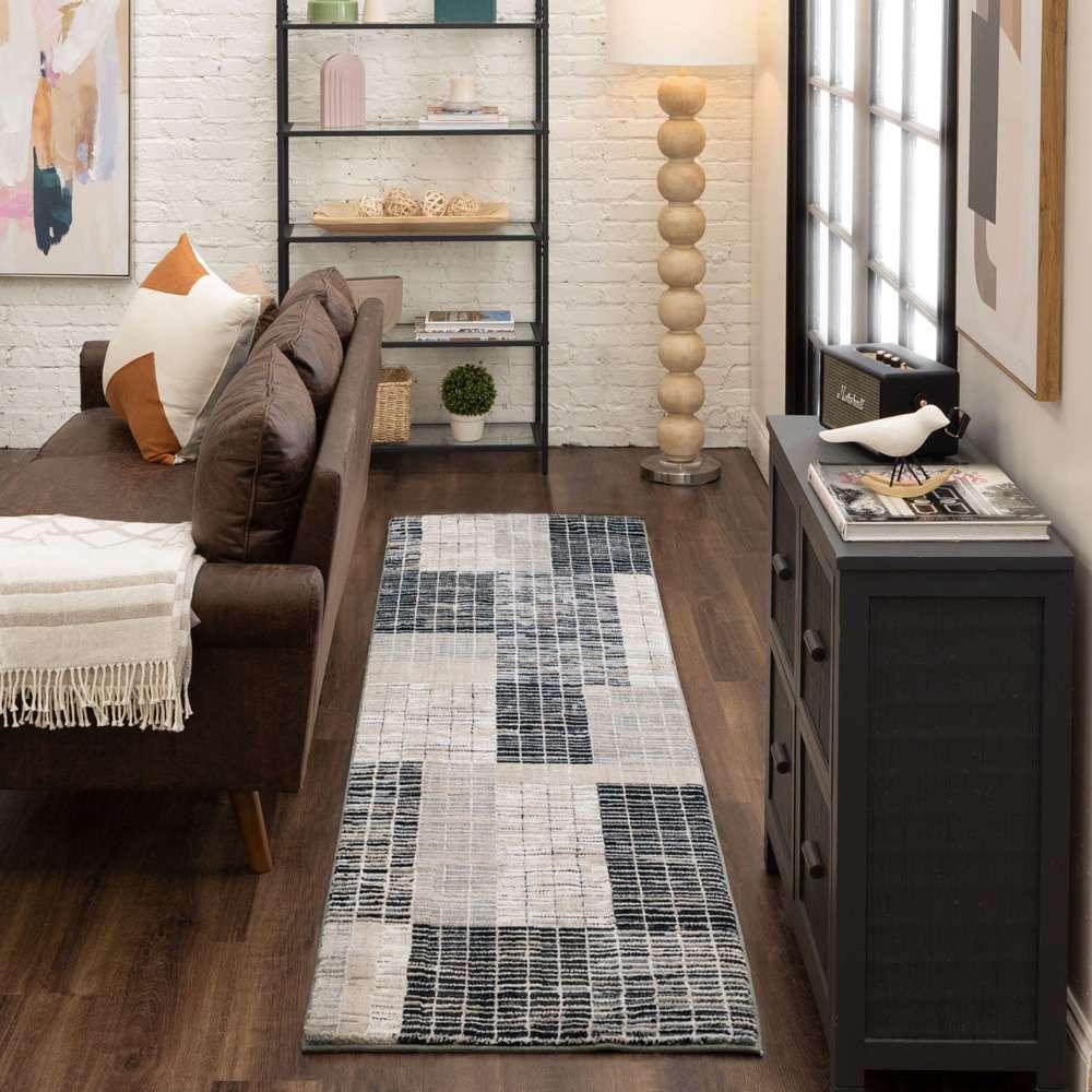 Karastan - Vanguard by Drew & Jonathan Home Resolute Frost Grey 2 4in x 7 10in Area Rug - 92359-4545-028094-DJ veiw 5