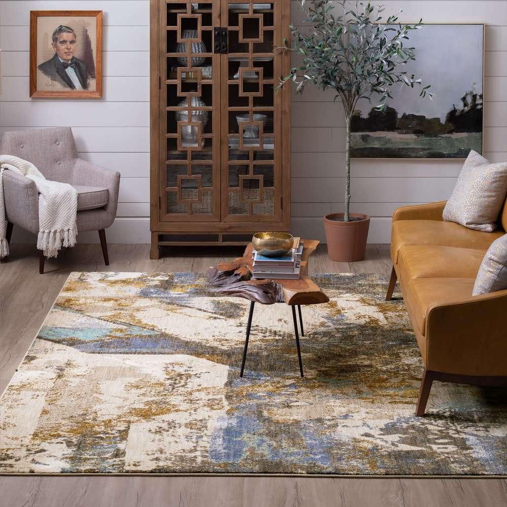 Karastan - Vanguard by Drew & Jonathan Home Venerable Smokey Grey 8 x 11 Area Rug - 92358-90116-096132-DJ veiw 4