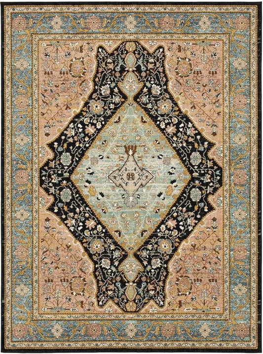 Karastan - Zephyr Bidjar Robins Egg Blue 8 x 10 Area Rug - 92124-60129-096120-IP veiw 1