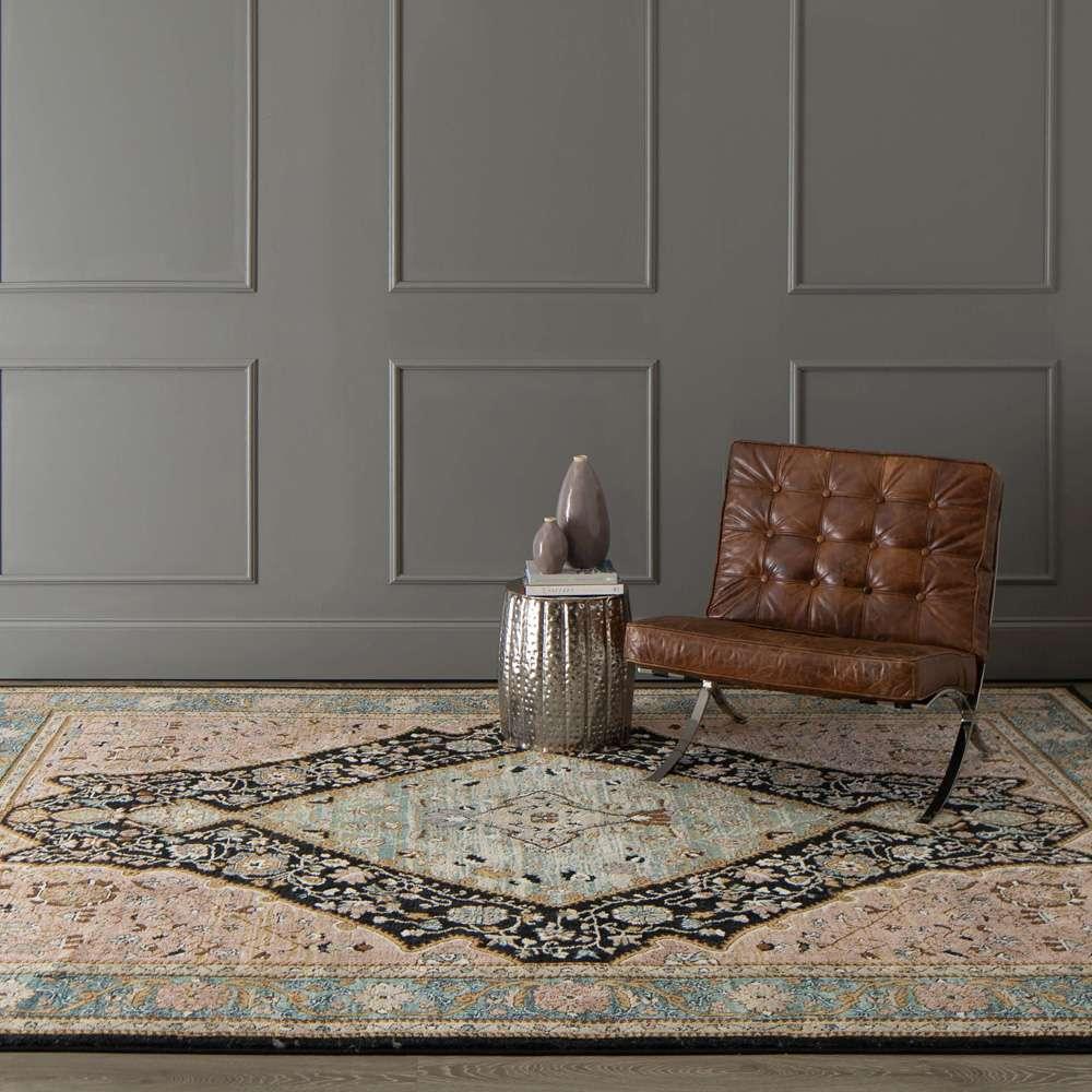 Karastan - Zephyr Bidjar Robins Egg Blue 8 x 10 Area Rug - 92124-60129-096120-IP veiw 4