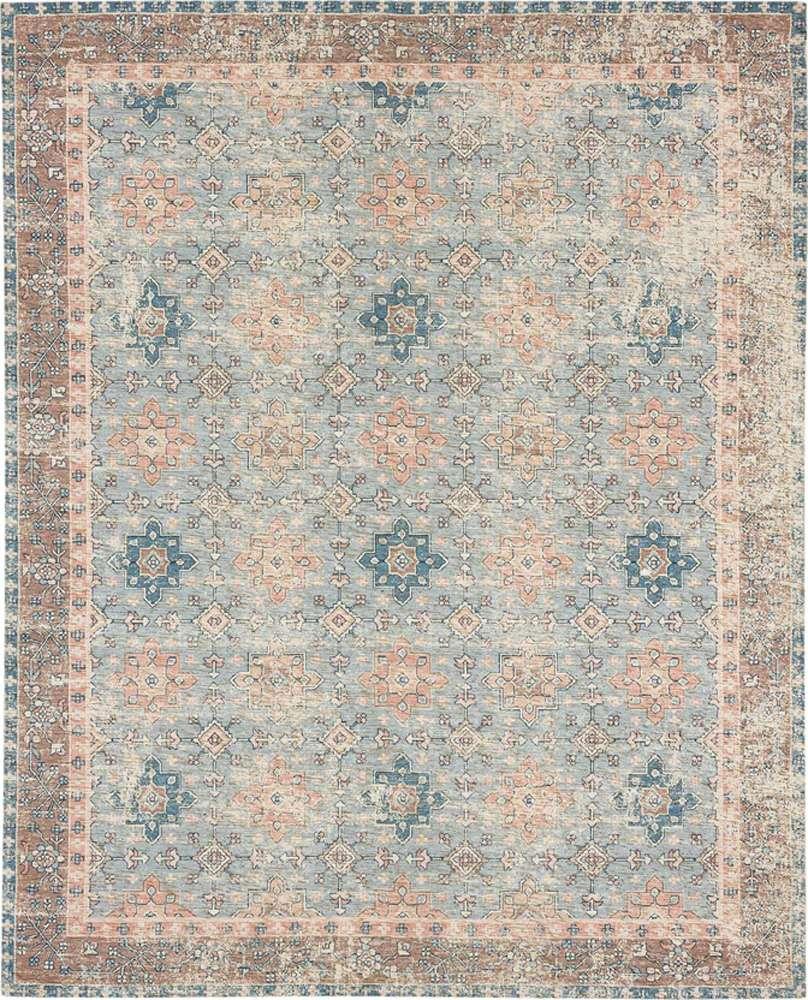 Karastan - Zula Hazega Blue/rose 2 4in x 8 Area Rug - R1177-530-028096-IP veiw 1