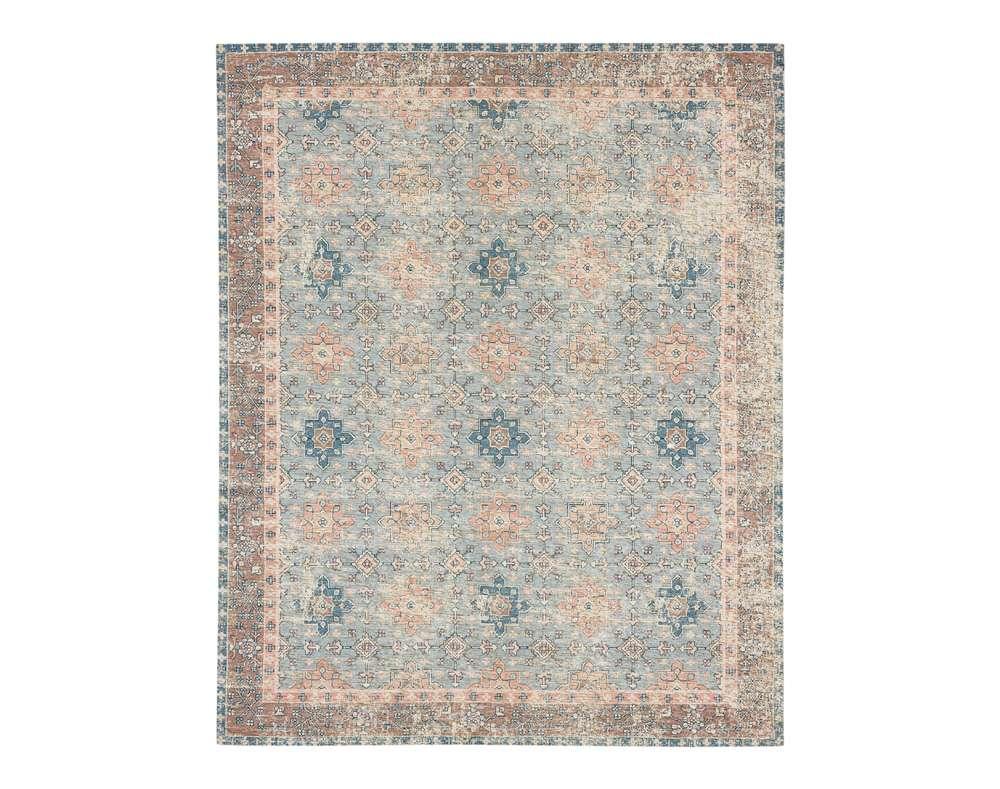 Karastan - Zula Hazega Blue/rose 5 x 8 Area Rug - R1177-530-060096-IP veiw 1
