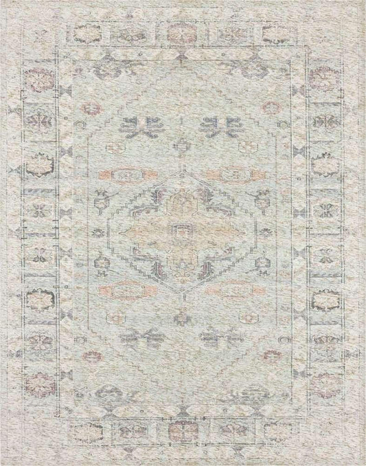 Karastan - Zula Prieska Light Teal 2 4in x 8 Area Rug - R1220-515-028096-IP veiw 1