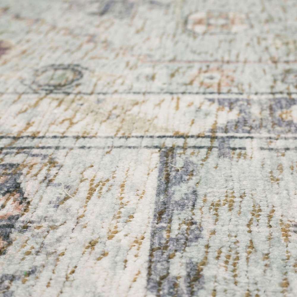 Karastan - Zula Prieska Light Teal 2 4in x 8 Area Rug - R1220-515-028096-IP veiw 5