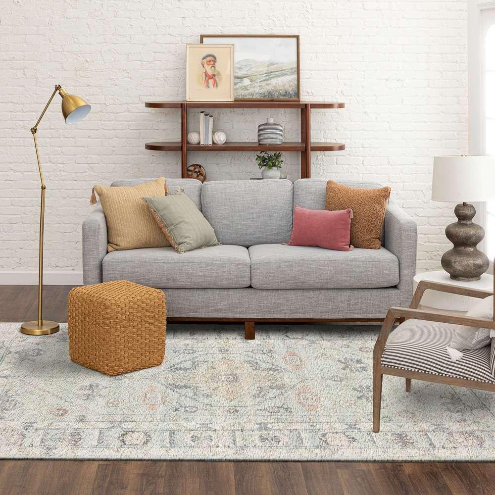 Karastan - Zula Prieska Light Teal 8 x 10 Area Rug - R1220-515-096120-IP veiw 4