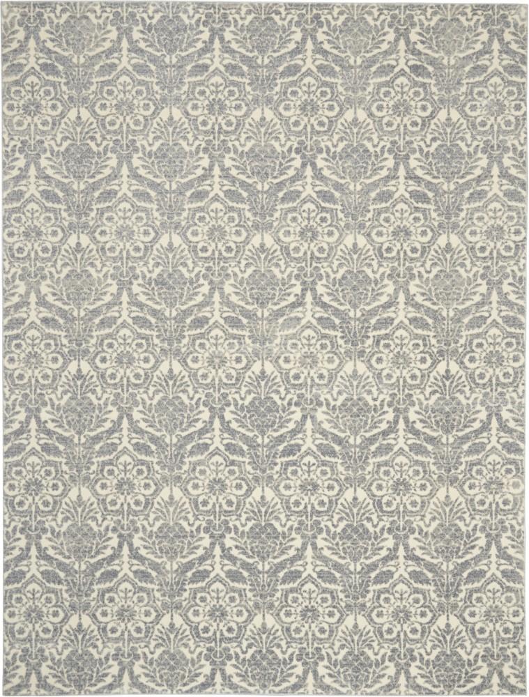 Kathy Ireland Home - Sahara KI390 Grey and Ivory 93in X 129in Oversized Rug - KI390-99446493231_CLOSEOUT veiw 1