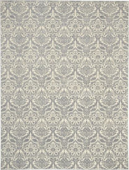 Kathy Ireland Home - Sahara KI390 Grey and Ivory 93in X 129in Oversized Rug - KI390-99446493231_CLOSEOUT veiw 1