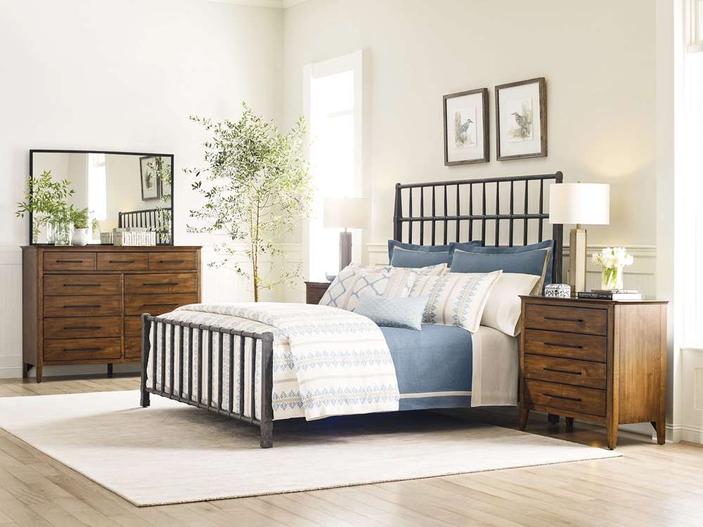 Kincaid Furniture - Abode Sylvan Queen Metal Bed Complete - 269-300P veiw 2