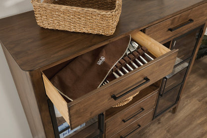 Kincaid Furniture - Abode Warm Brunette Kingsley Display Buffet - 269-850 view 4