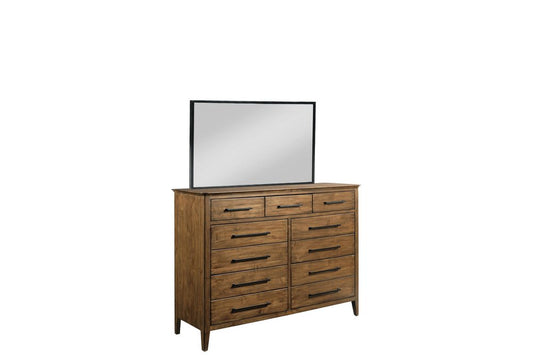Kincaid Furniture - Abode Warm Brunette Larson Tall Eleven Drawer Dresser With Mirror - 269-131020 view 1