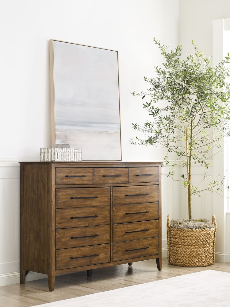 Kincaid Furniture - Abode Warm Brunette Larson Tall Eleven Drawer Dresser With Mirror - 269-131020 view 2