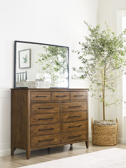 Kincaid Furniture - Abode Warm Brunette Larson Tall Eleven Drawer Dresser With Mirror - 269-131020 view 3