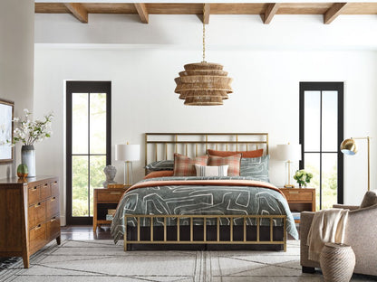 Kincaid Furniture - Acquisitions Brushed Gold Aspire Queen Metal Bed - 111-1519P view 5