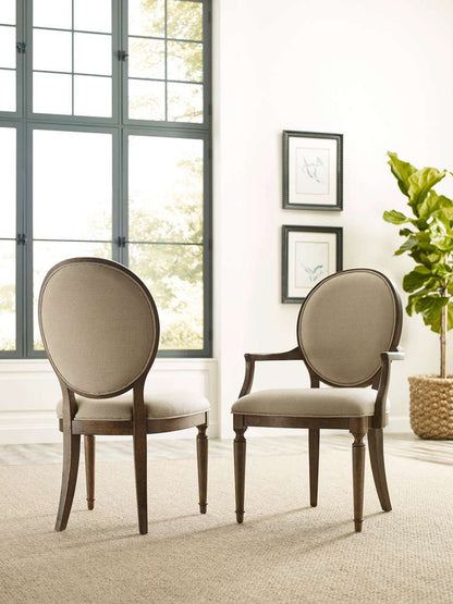 Kincaid Furniture - Ansley Cecil Oval Back Uph Arm Chair - 024-637_CLOSEOUT-KC veiw 2