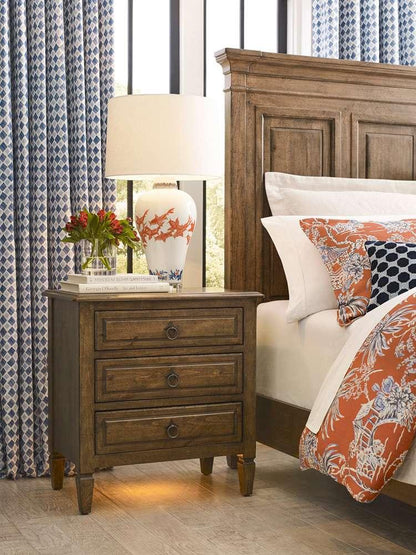 Kincaid Furniture - Ansley Lloyds Three Drawer Nightstand - 024-420_CLOSEOUT-KC veiw 3