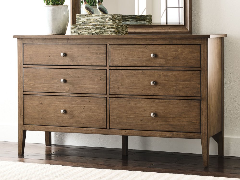 Kincaid Furniture - Arbor Bark Glenwood Dresser With Mirror - 537-130B040B view 2