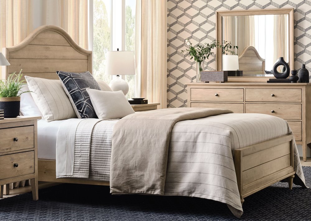Kincaid Furniture - Arbor Oatmeal Woodlawn California King Panel Bed - 537-318OP view 2