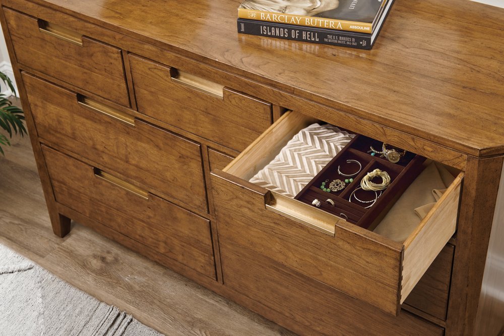 Kincaid Furniture - Aspire Aspire Cherry Scale Dresser With Aspire Landscape Mirror - 430-131040 view 5