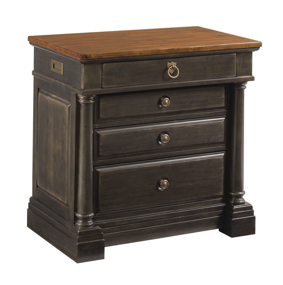 Kincaid Furniture - Bridgetown Bridgetown Black And Heritage Maple Bridgetown Bachelors Chest - 487-422B view 1