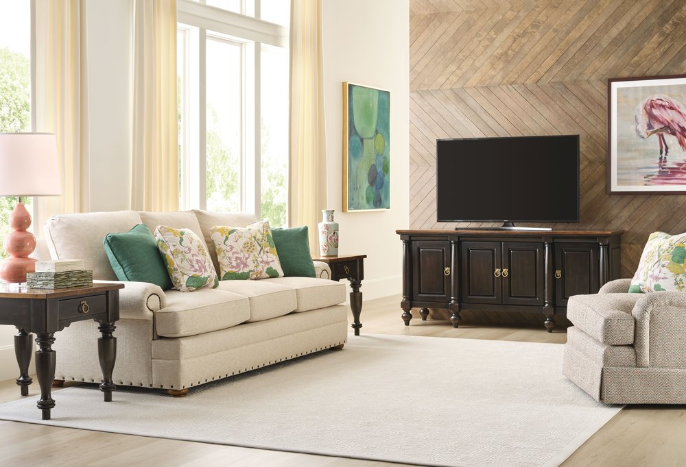 Kincaid Furniture - Bridgetown Bridgetown Black And Heritage Maple Harrison Console Table - 487-585B view 5