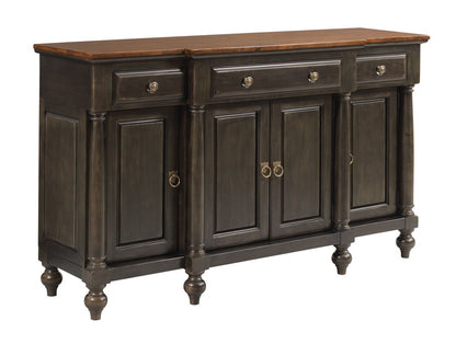 Kincaid Furniture - Bridgetown Bridgetown Black And Heritage Maple Harrison Credenza - 487-858B view 1