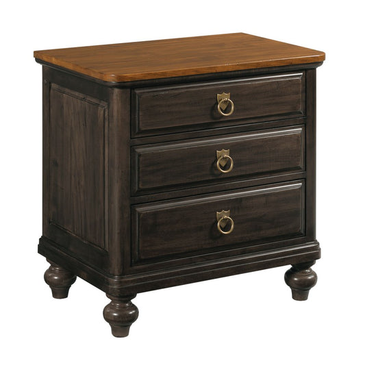 Kincaid Furniture - Bridgetown Bridgetown Black And Heritage Maple Harrison Nightstand - 487-420B view 1