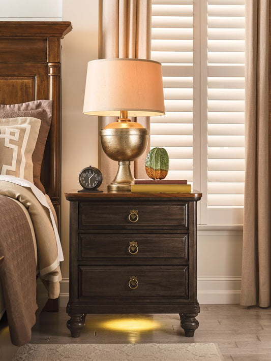 Kincaid Furniture - Bridgetown Bridgetown Black And Heritage Maple Harrison Nightstand - 487-420B view 2