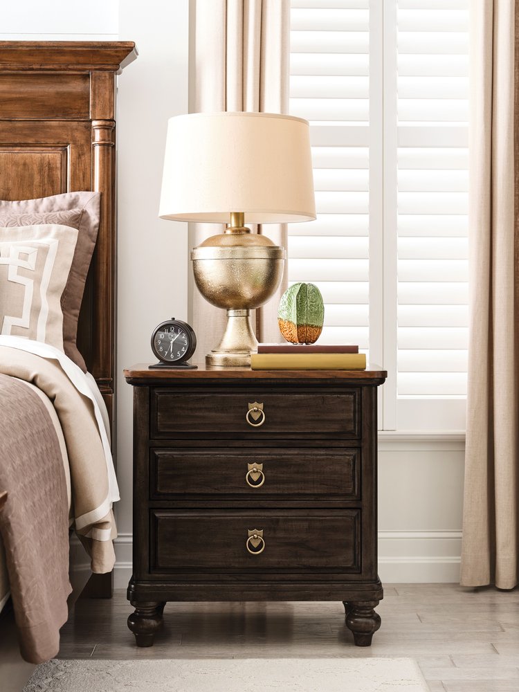 Kincaid Furniture - Bridgetown Bridgetown Black And Heritage Maple Harrison Nightstand - 487-420B view 3