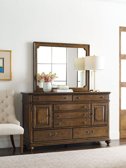 Kincaid Furniture - Commonwealth Rich Hazelnut Witham Drawer Dresser With Mirror - 161-131040 view 5