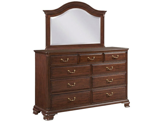 Kincaid Furniture - Hadleigh Classic Cherry Drawer Dresser With Landscape Mirror - 607-130020 view 1