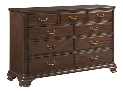 Kincaid Furniture - Hadleigh Classic Cherry Drawer Dresser With Landscape Mirror - 607-130020 view 3