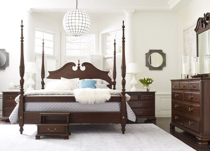 Kincaid Furniture - Hadleigh Classic Cherry Drawer Dresser With Landscape Mirror - 607-130020 view 9