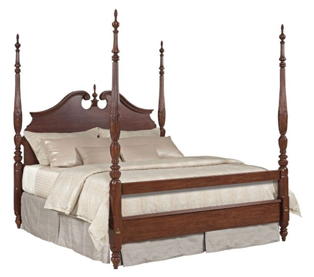Kincaid Furniture - Hadleigh Rice Carved Queen Bed - Complete - 607-324P veiw 1