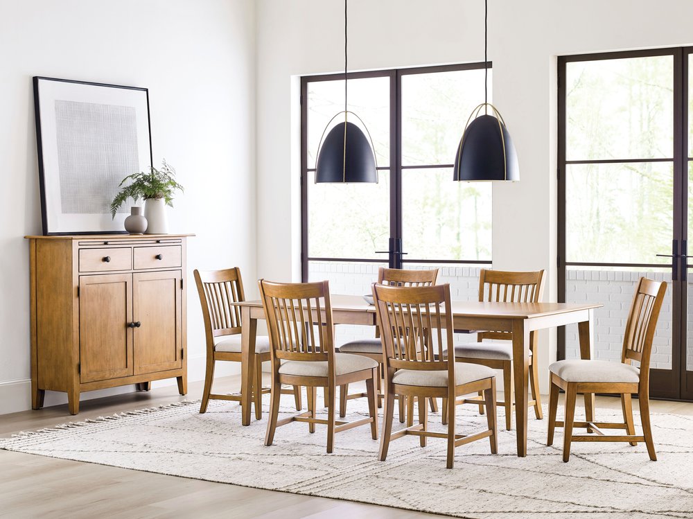 Kincaid Furniture - Kafe Cappuccino 80" Extendable Rectangular Leg Dining Table - 317-745C view 7