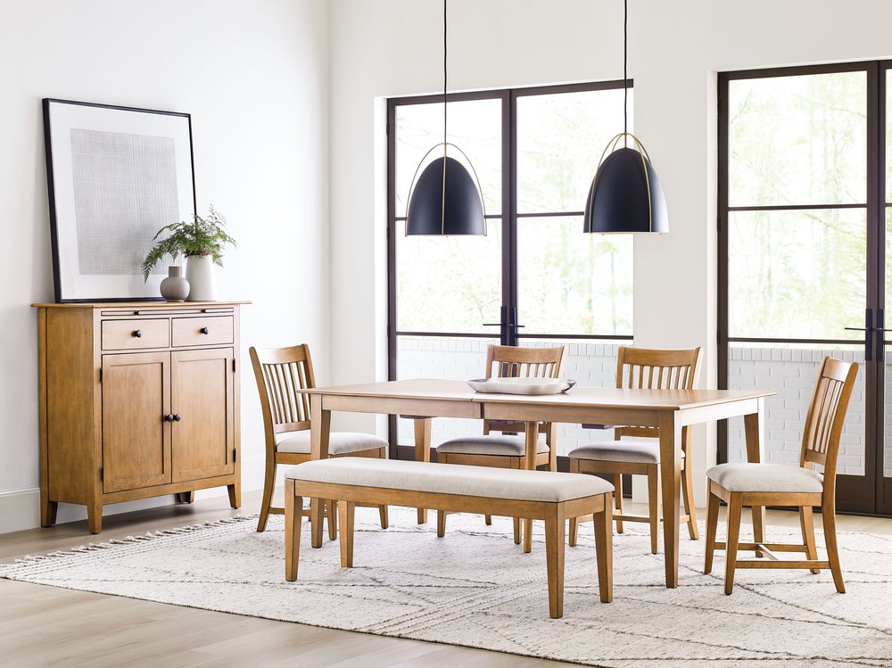Kincaid Furniture - Kafe Cappuccino 80" Extendable Rectangular Leg Dining Table - 317-745C view 8