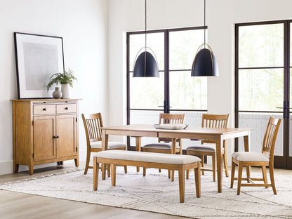 Kincaid Furniture - Kafe Cappuccino 80" Extendable Rectangular Leg Dining Table - 317-745C view 8
