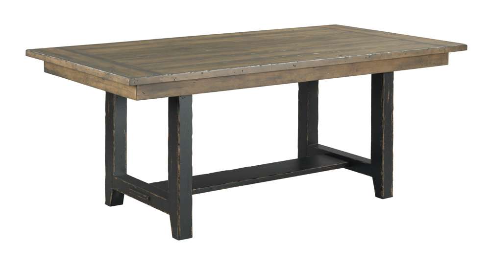 Kincaid Furniture - Mill House 74in Webb Trestle Table - 860-744_CLOSEOUT-KC veiw 1