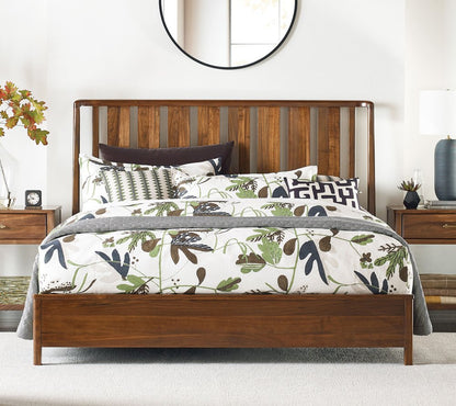 Kincaid Furniture - Monogram Walnut Ashburn California King Panel Bed - 315-308P view 2
