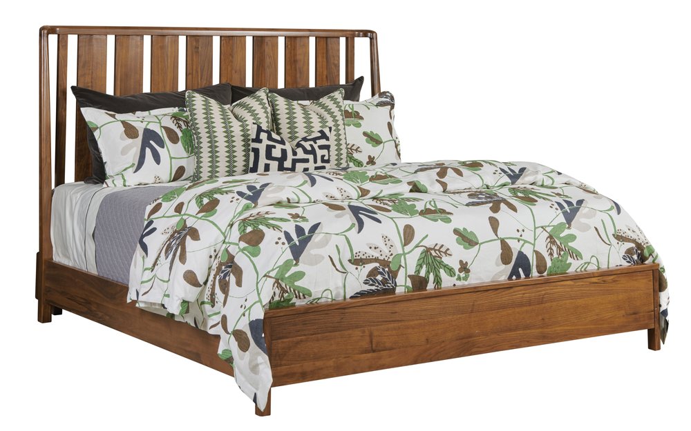 Kincaid Furniture - Monogram Walnut Ashburn King Panel Bed - 315-306P view 1