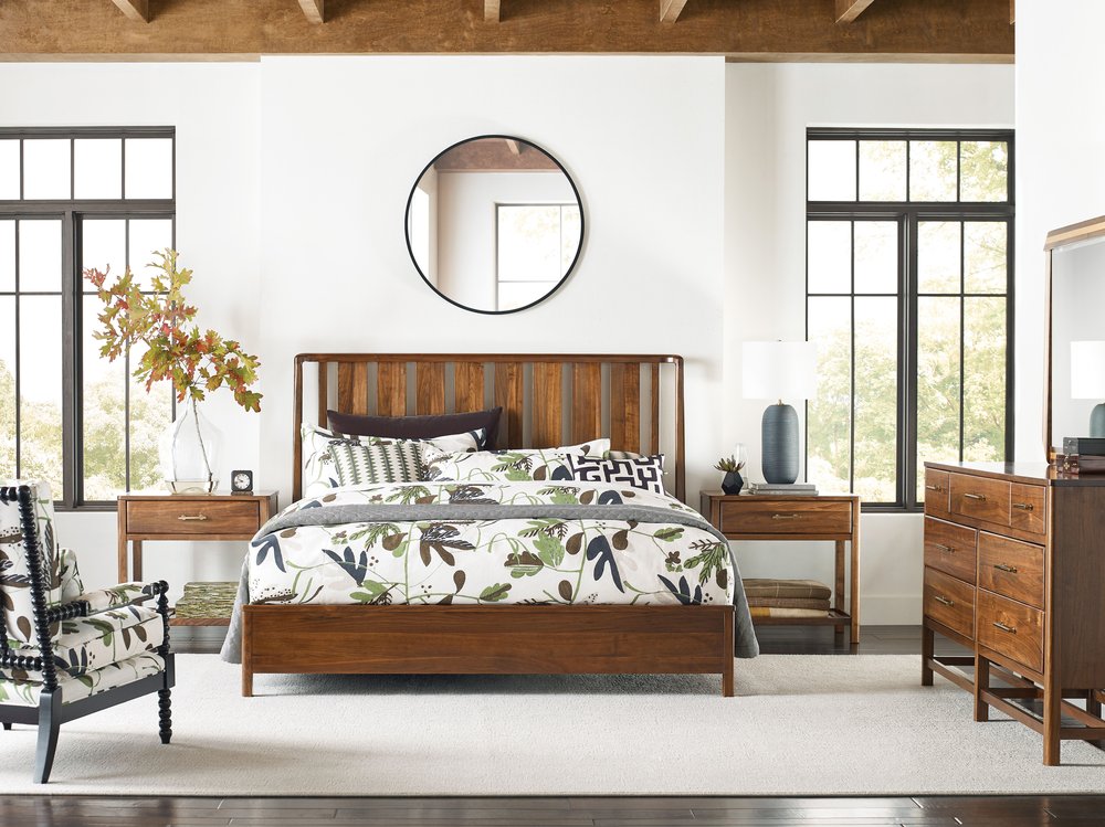Kincaid Furniture - Monogram Walnut Ashburn King Panel Bed - 315-306P view 4