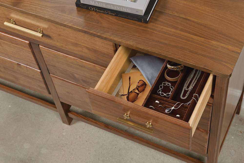Kincaid Furniture - Monogram Walnut Wonderland Seven Drawer Dresser - 315-130 veiw 3